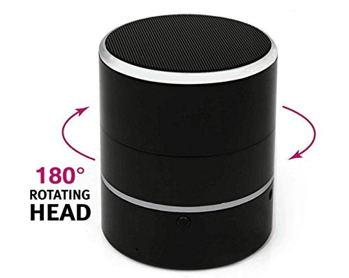 1080P  WIFI Hidden Camera Bluetooth Speaker  with 180°Rotate Lens and Motion Detection - PANNOVO
