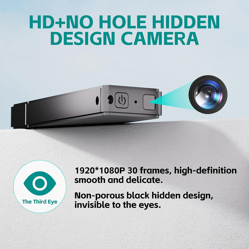 1080P Mini Spy Camera 64GB USB Flash Drive Hidden Camera with Loop Recording Motion Detection Portable Small Cam, No WiFi