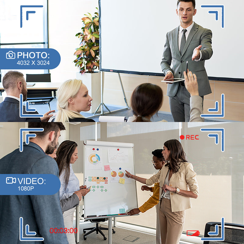 1080P Hidden Camera Pen Long Battery Life Mini Camera with 32GB Loop Recording Security Cameras Rechargeable Pen Camera for Every Moment