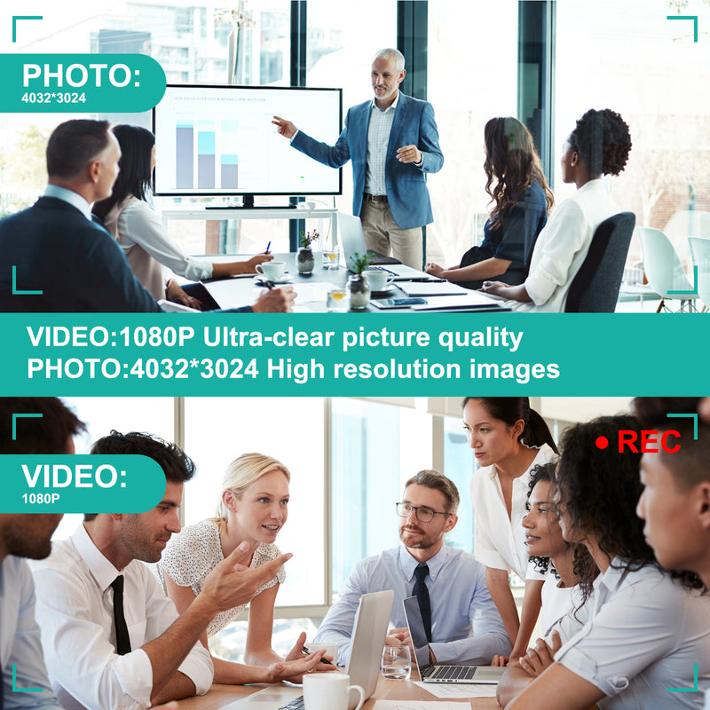 1080P Mini Hidden Camera Pen, 32GB Rechargeable Nanny Cam Mini Security Cameras,Pen Camera Small Pocket Body Camera for Home Office