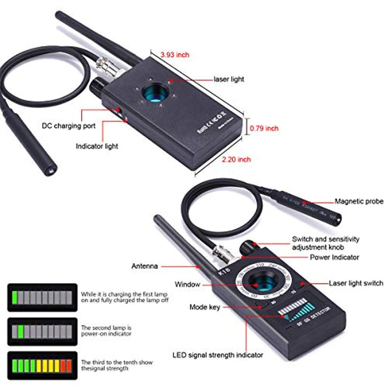 Anti Spy Detector, RF Signal Bug Detector - PANNOVO